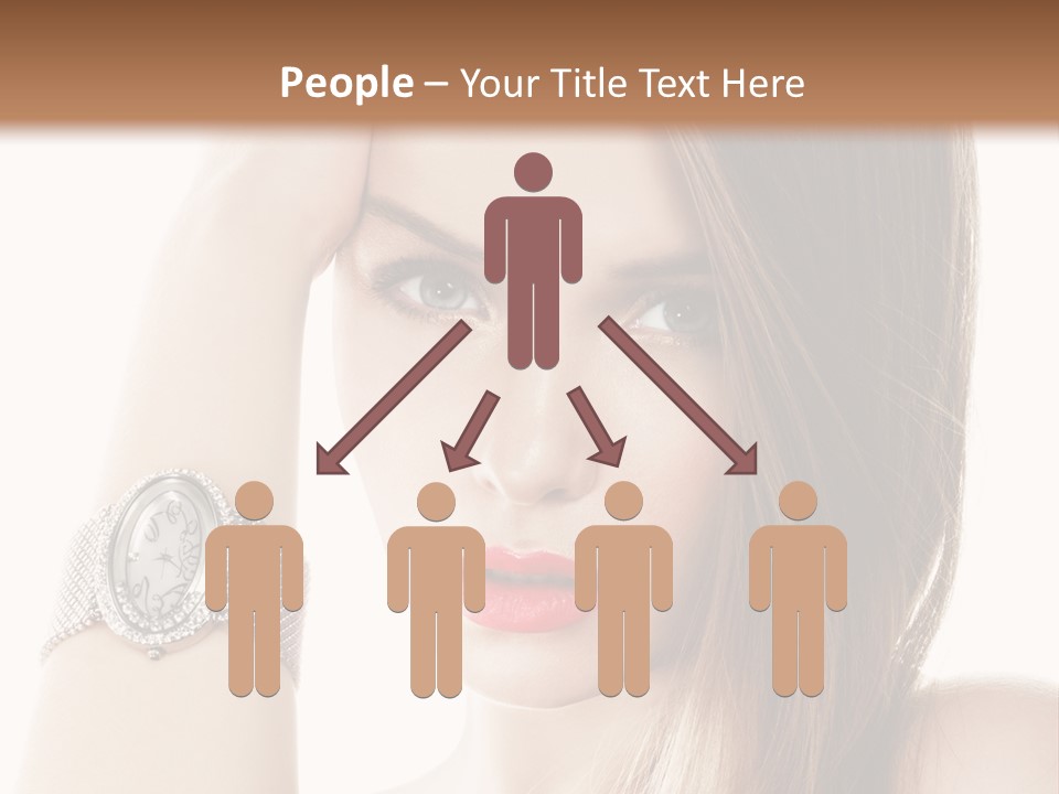 Red Stylish Hand PowerPoint Template