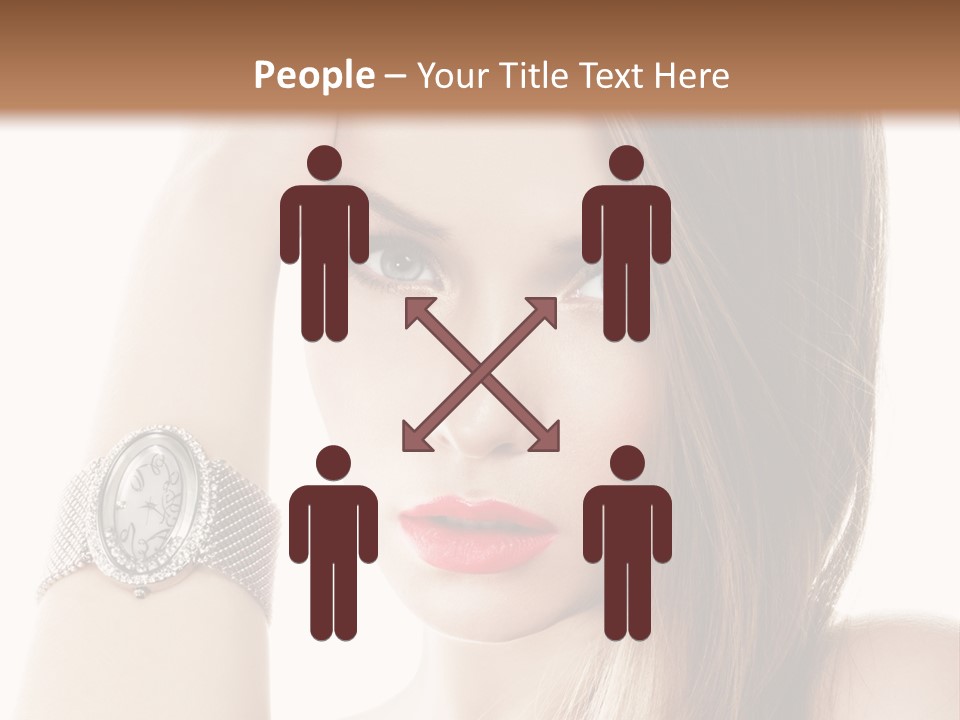 Red Stylish Hand PowerPoint Template