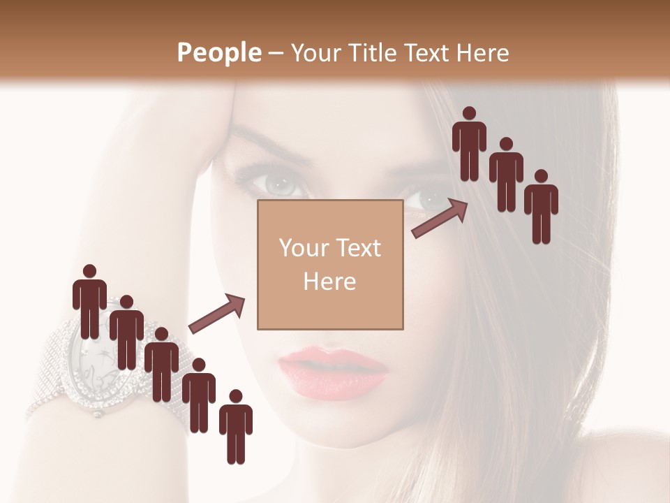 Red Stylish Hand PowerPoint Template