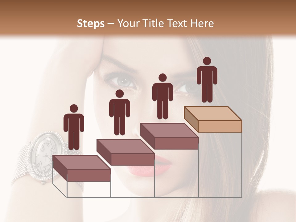 Red Stylish Hand PowerPoint Template