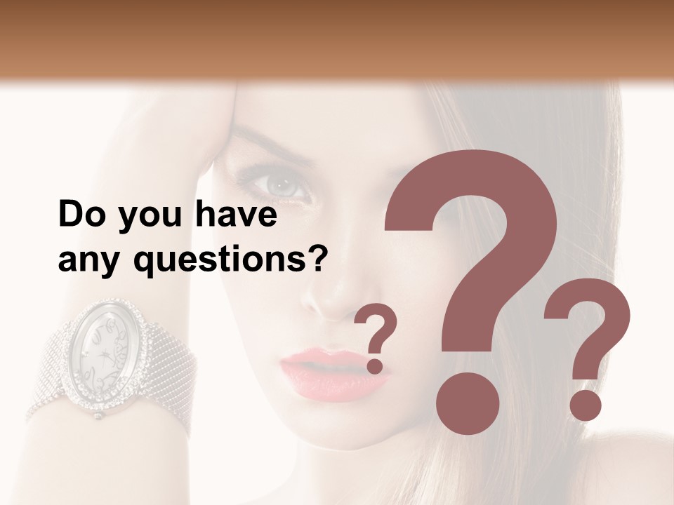 Red Stylish Hand PowerPoint Template