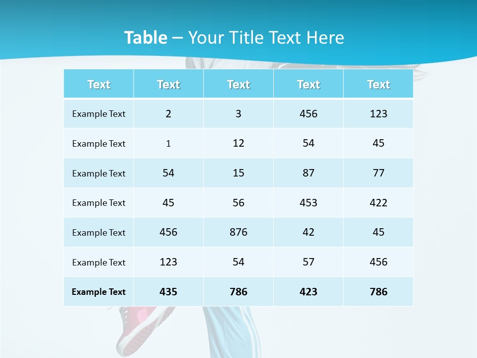 Aerobics Behavior Happiness PowerPoint Template