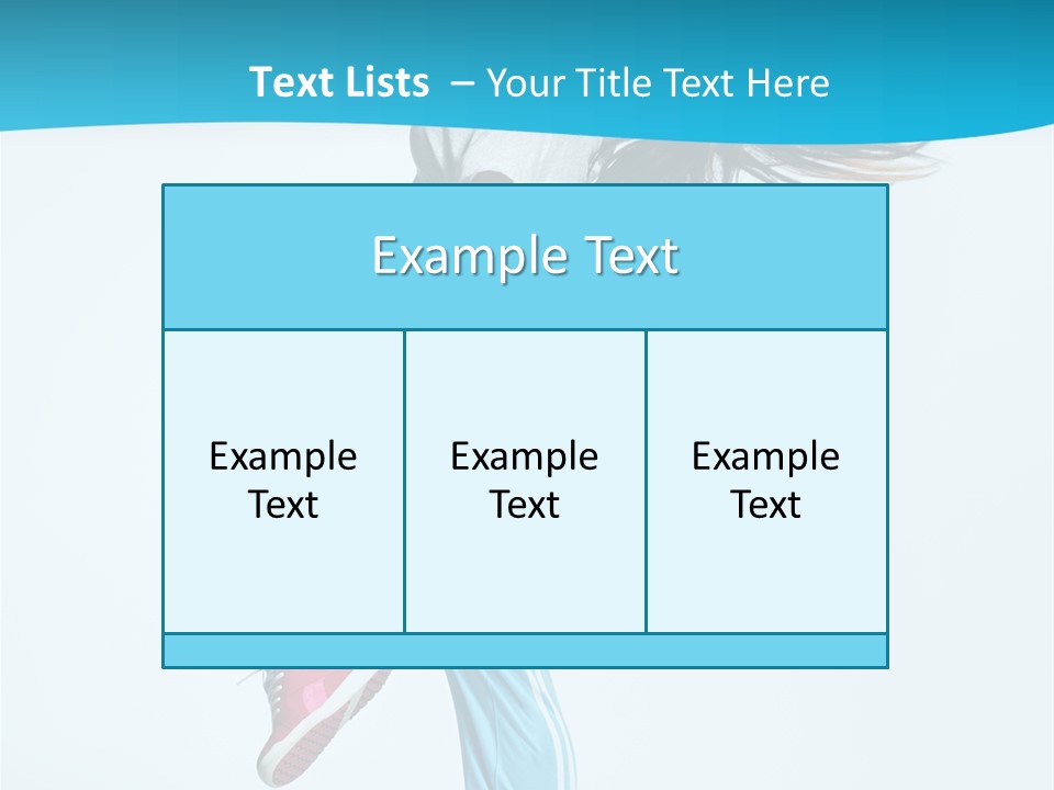 Aerobics Behavior Happiness PowerPoint Template