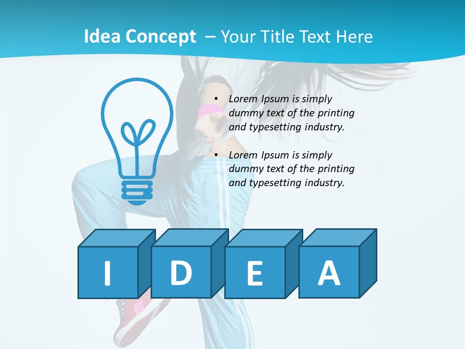 Aerobics Behavior Happiness PowerPoint Template