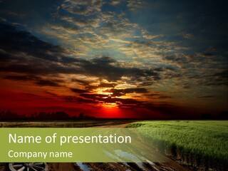 Track Weather Horizon PowerPoint Template