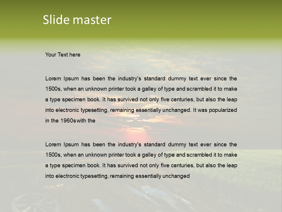 Track Weather Horizon PowerPoint Template