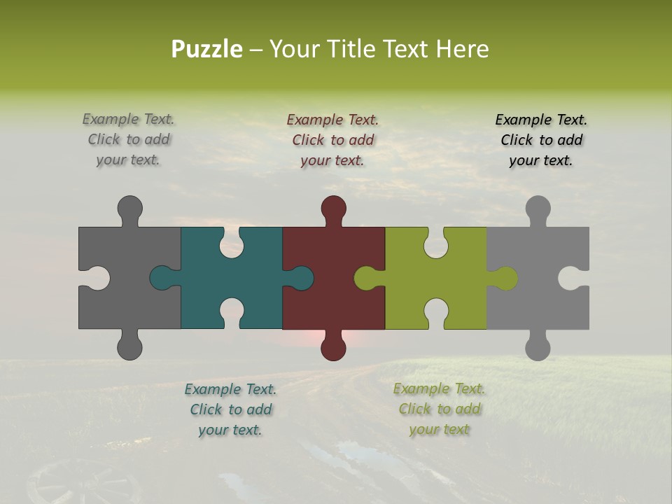 Track Weather Horizon PowerPoint Template