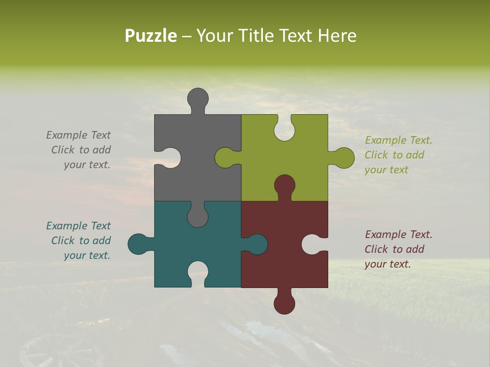 Track Weather Horizon PowerPoint Template