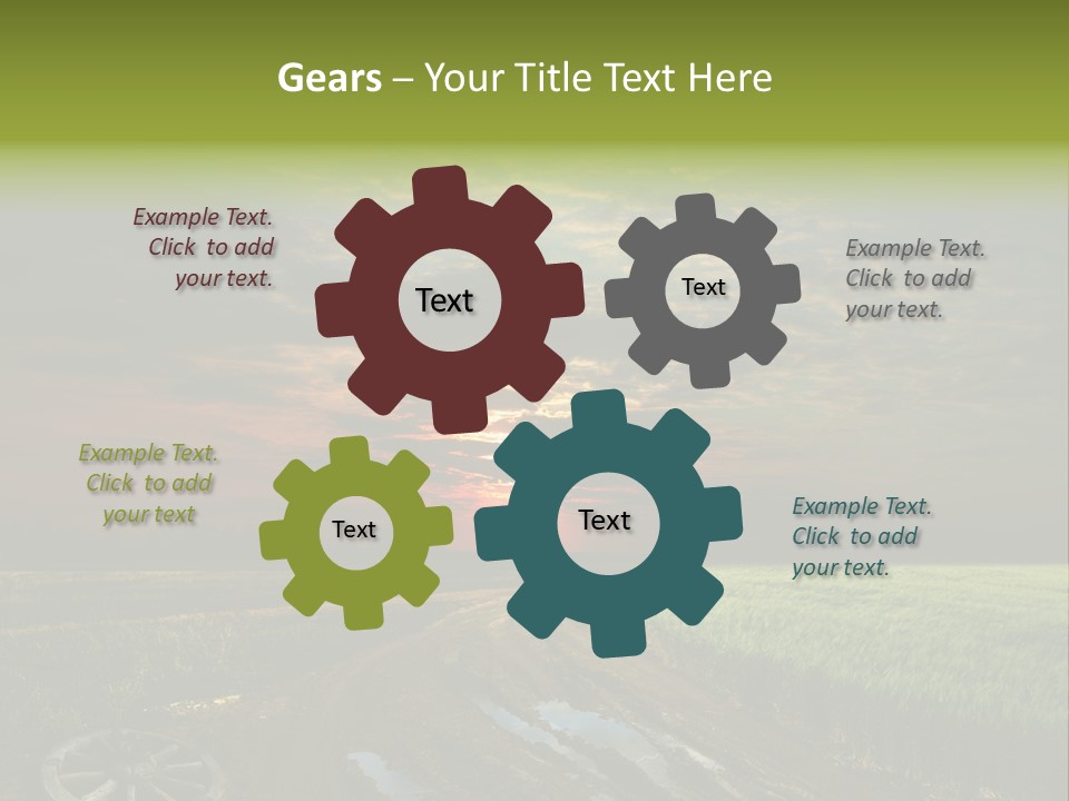 Track Weather Horizon PowerPoint Template