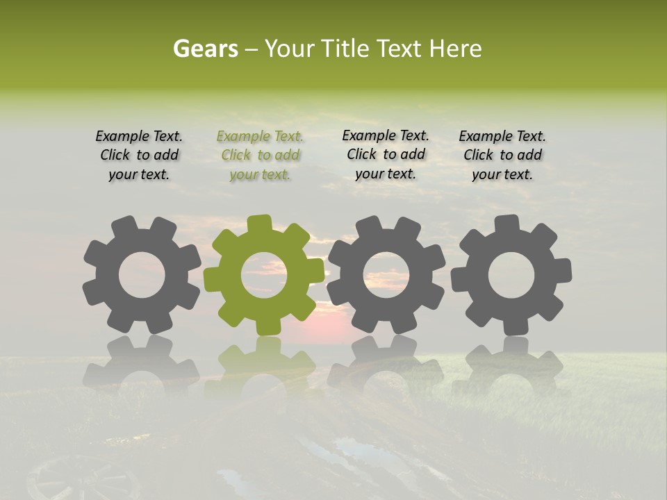 Track Weather Horizon PowerPoint Template