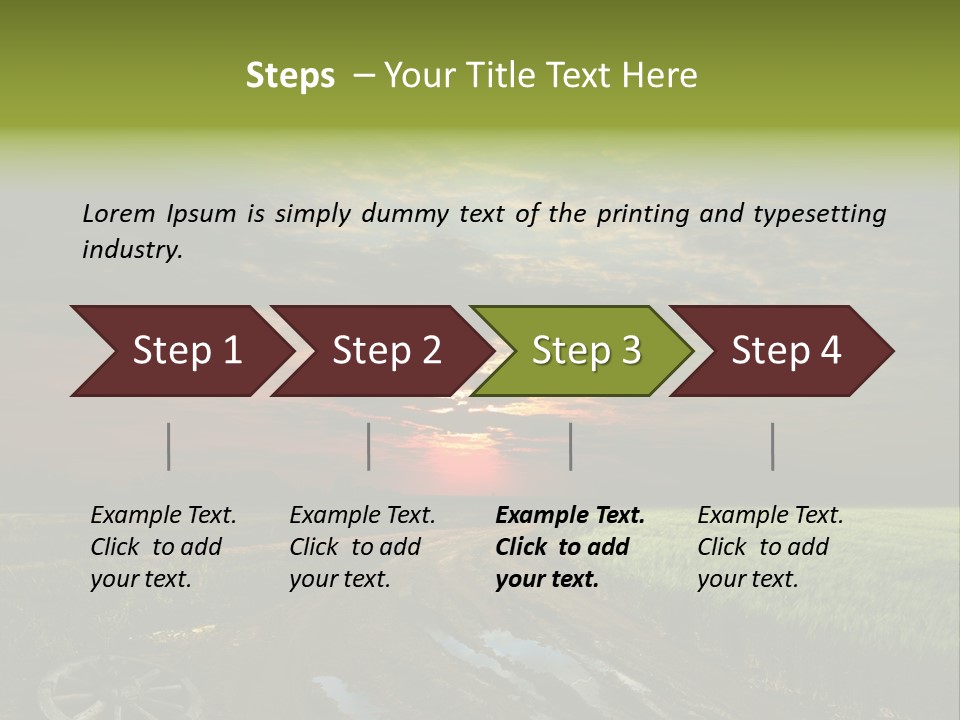 Track Weather Horizon PowerPoint Template