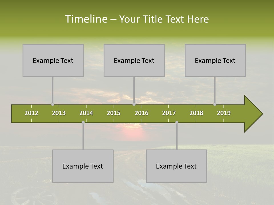 Track Weather Horizon PowerPoint Template