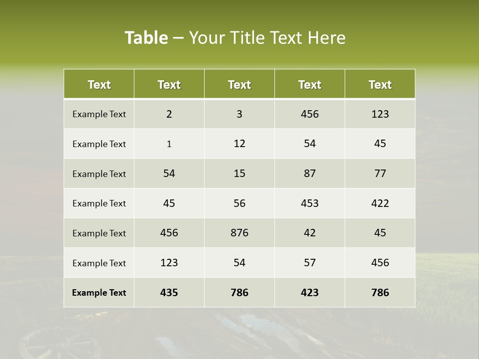 Track Weather Horizon PowerPoint Template