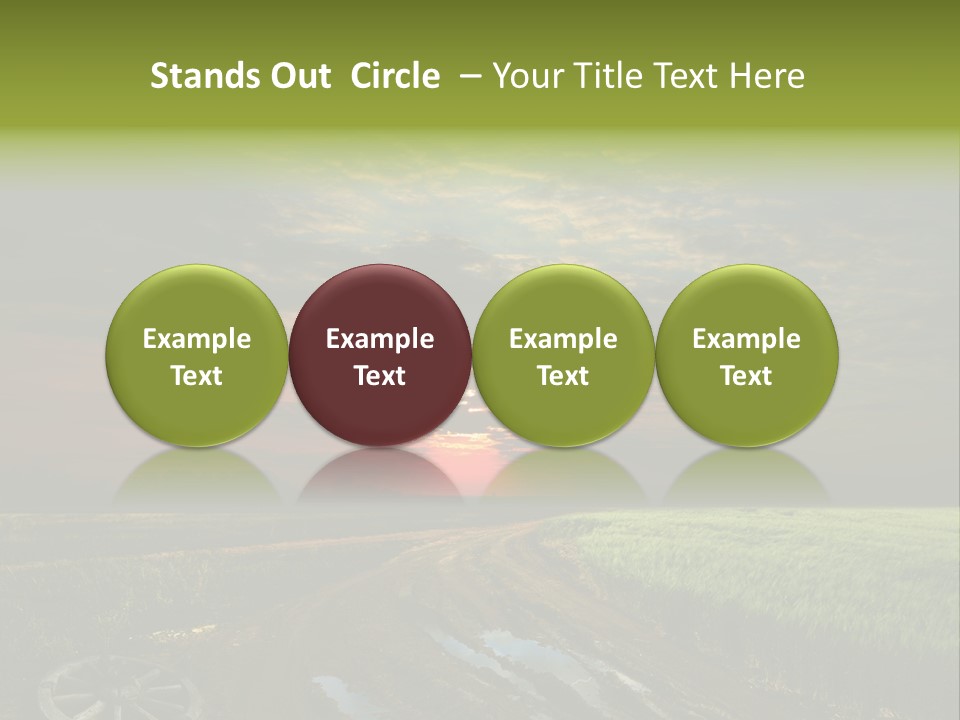 Track Weather Horizon PowerPoint Template