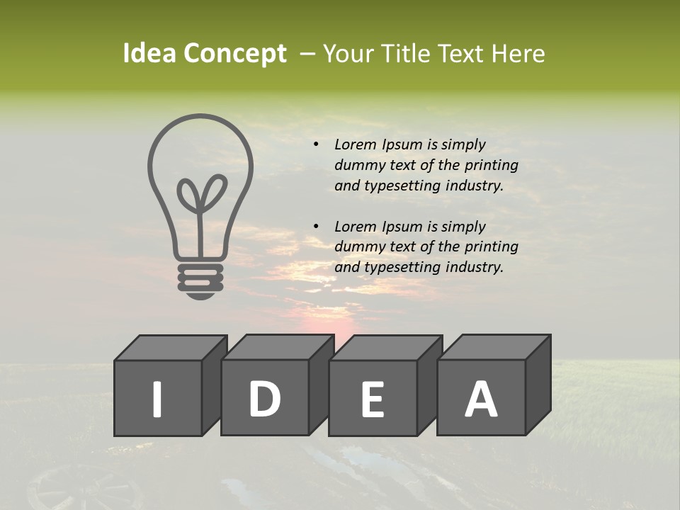 Track Weather Horizon PowerPoint Template