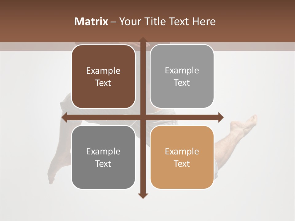 Leap Male Posing PowerPoint Template