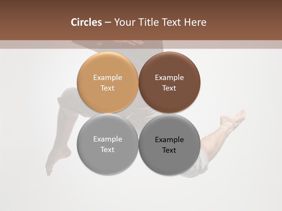 Leap Male Posing PowerPoint Template