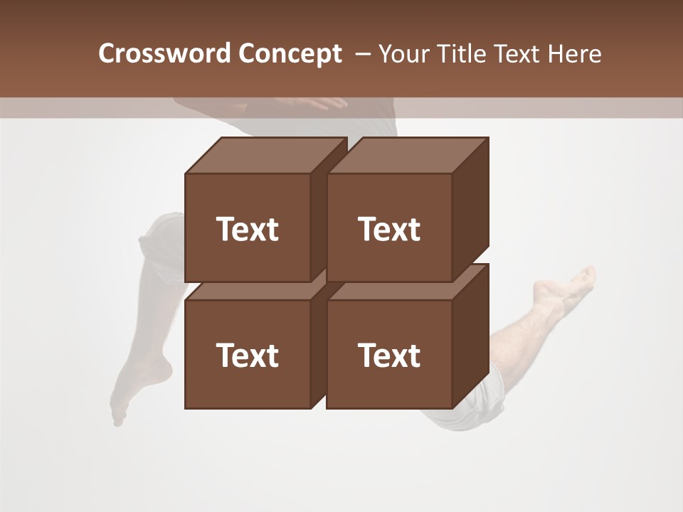 Leap Male Posing PowerPoint Template