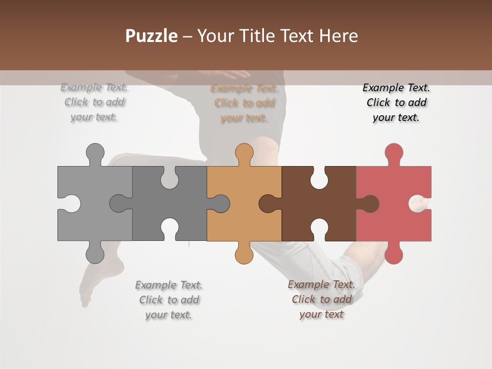 Leap Male Posing PowerPoint Template