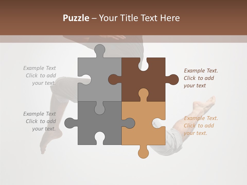 Leap Male Posing PowerPoint Template