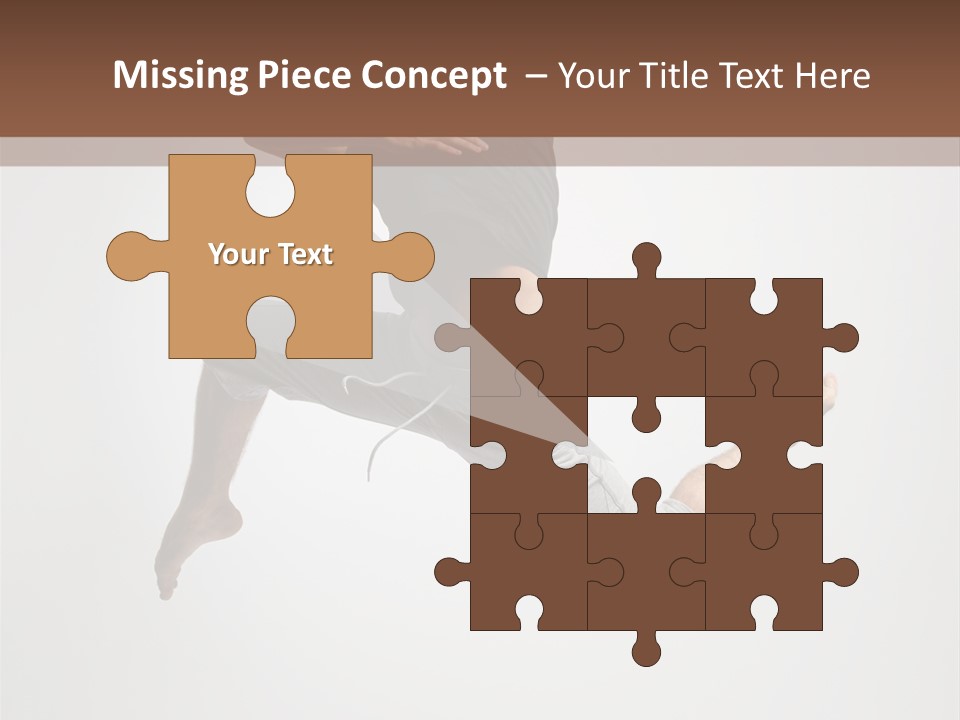 Leap Male Posing PowerPoint Template