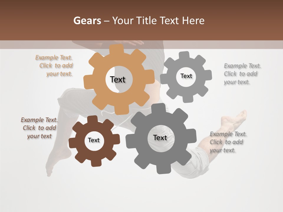 Leap Male Posing PowerPoint Template