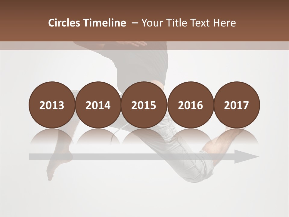 Leap Male Posing PowerPoint Template