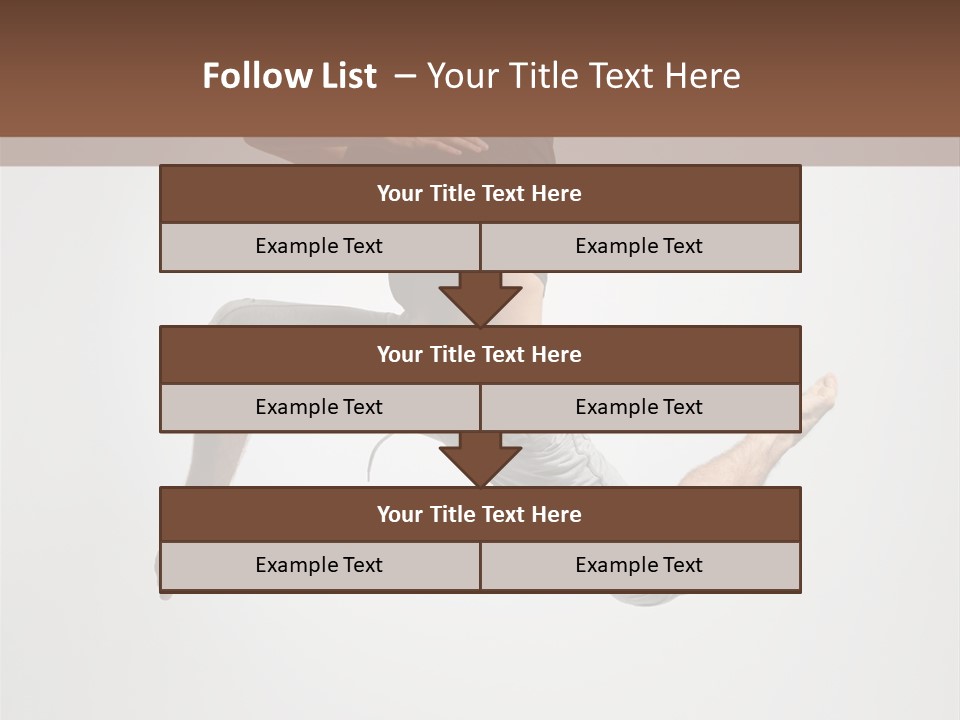 Leap Male Posing PowerPoint Template