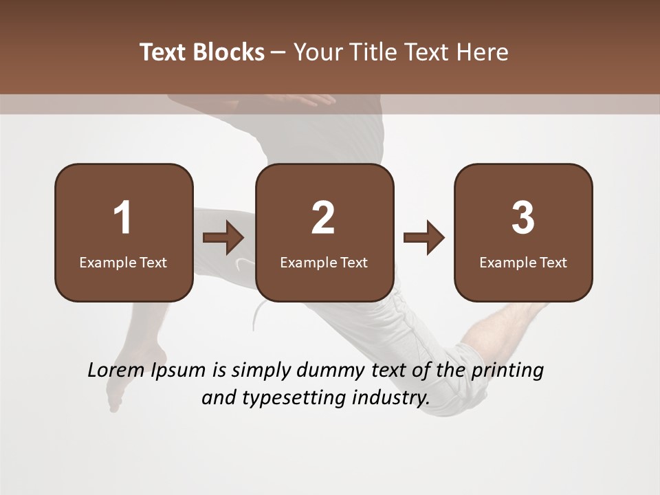 Leap Male Posing PowerPoint Template