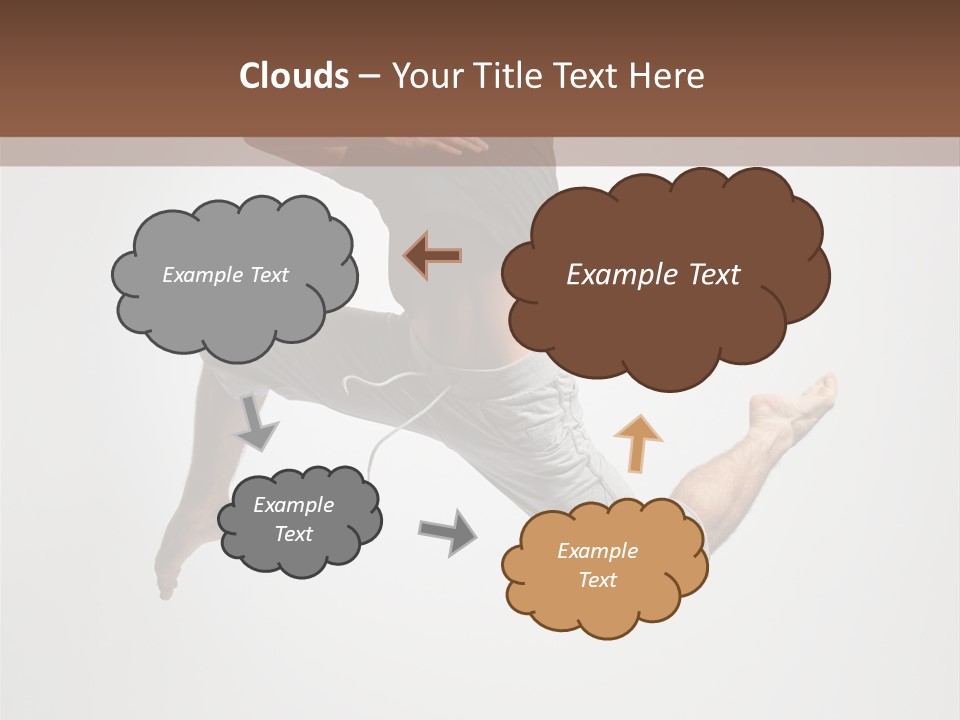 Leap Male Posing PowerPoint Template