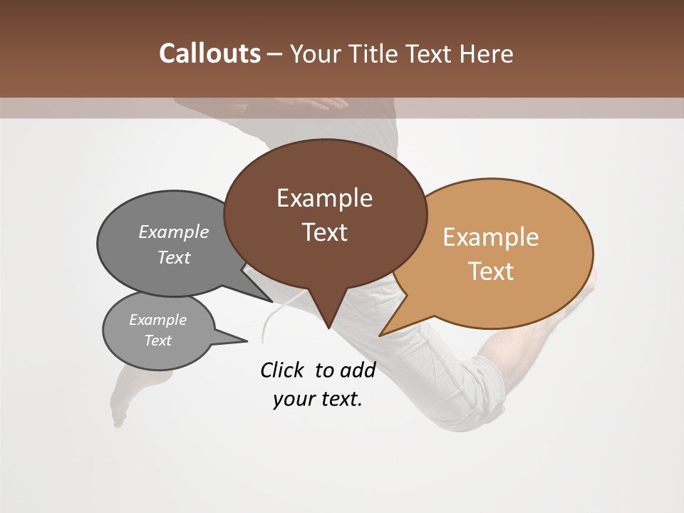 Leap Male Posing PowerPoint Template