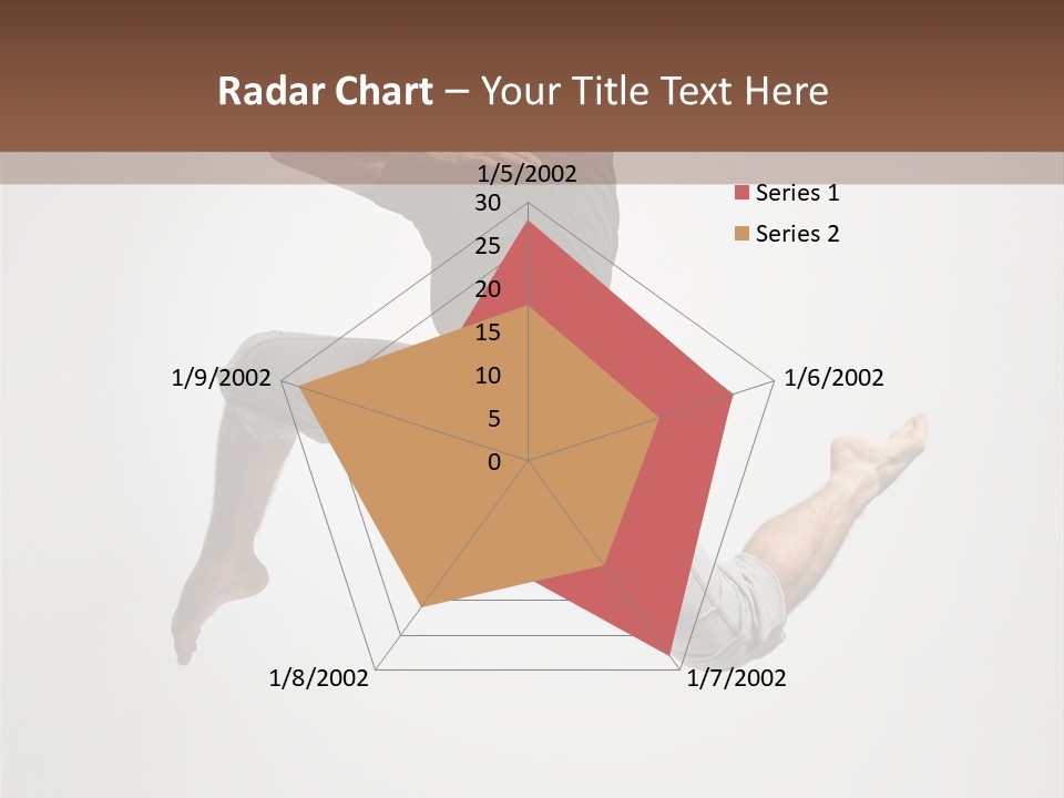 Leap Male Posing PowerPoint Template