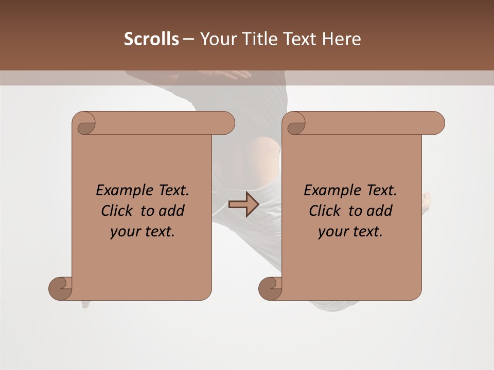 Leap Male Posing PowerPoint Template