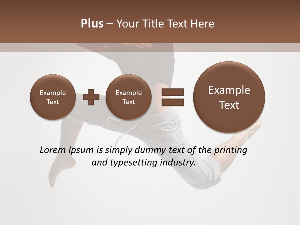 Leap Male Posing PowerPoint Template