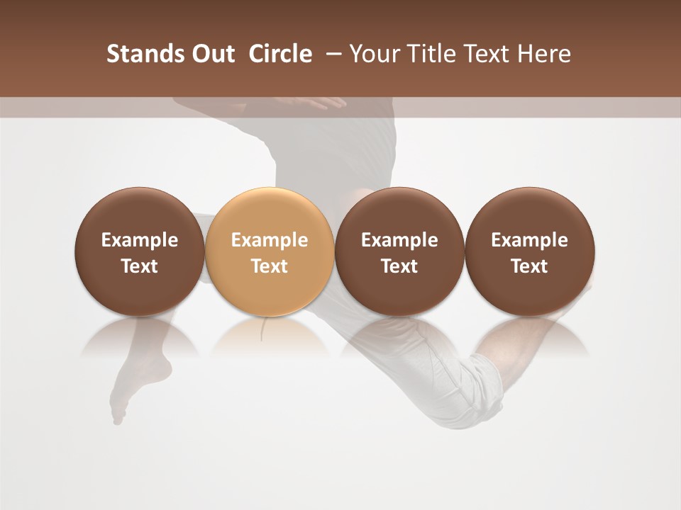 Leap Male Posing PowerPoint Template