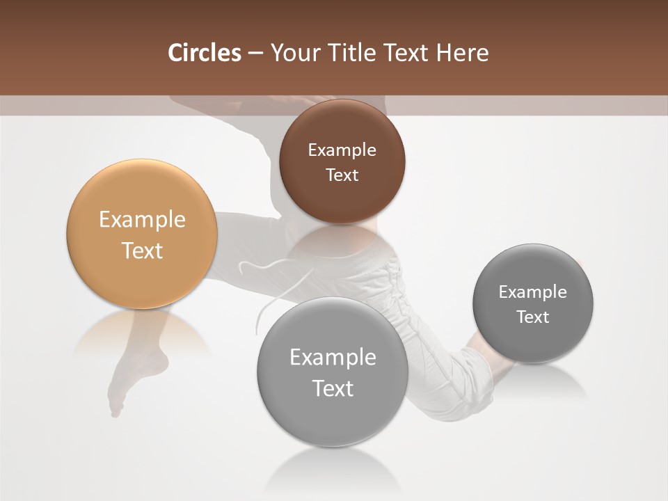 Leap Male Posing PowerPoint Template