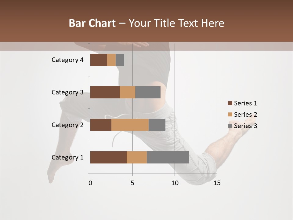 Leap Male Posing PowerPoint Template