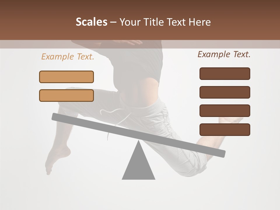 Leap Male Posing PowerPoint Template
