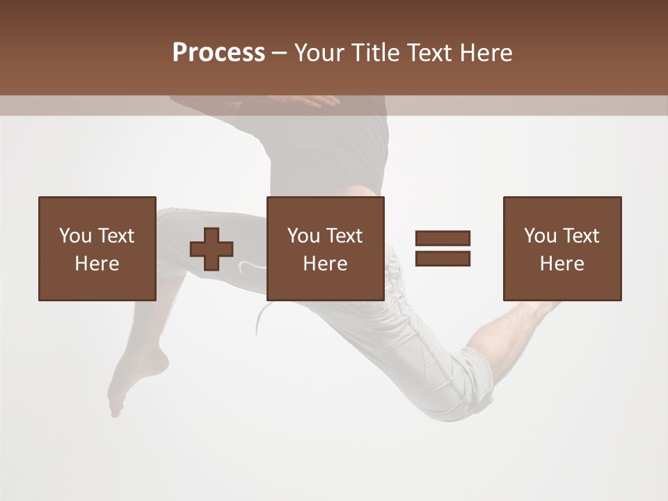 Leap Male Posing PowerPoint Template