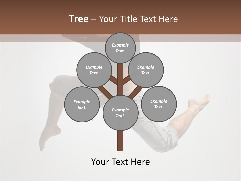 Leap Male Posing PowerPoint Template