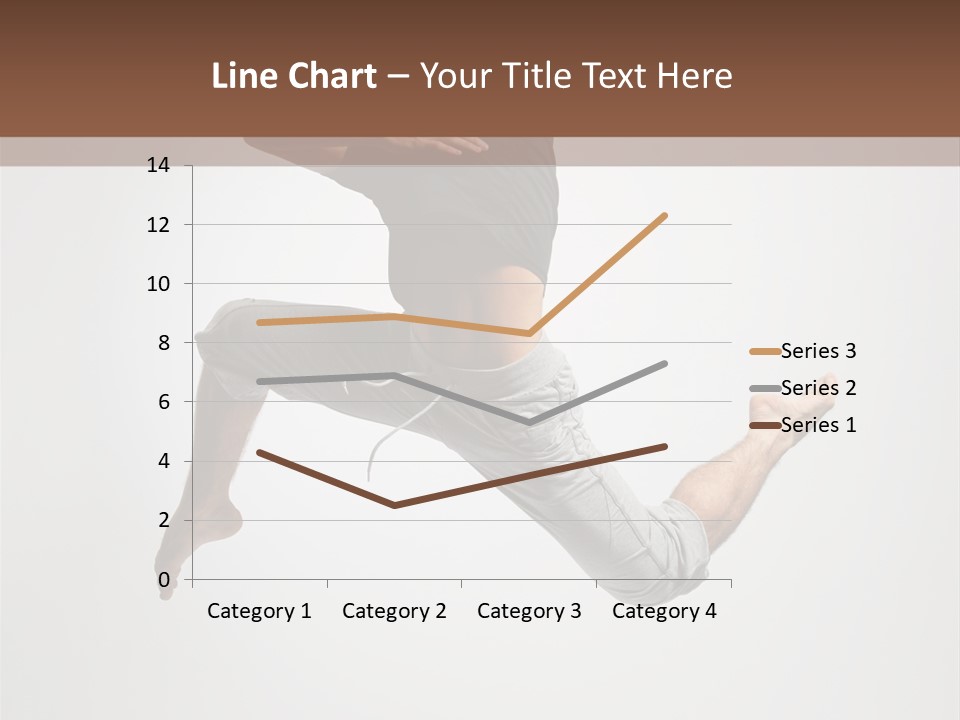 Leap Male Posing PowerPoint Template