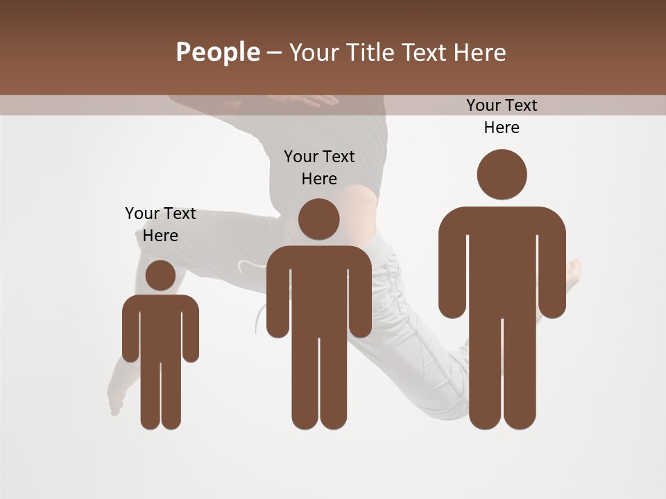 Leap Male Posing PowerPoint Template