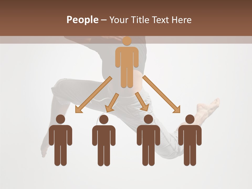 Leap Male Posing PowerPoint Template