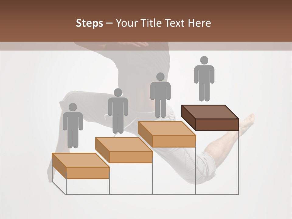 Leap Male Posing PowerPoint Template