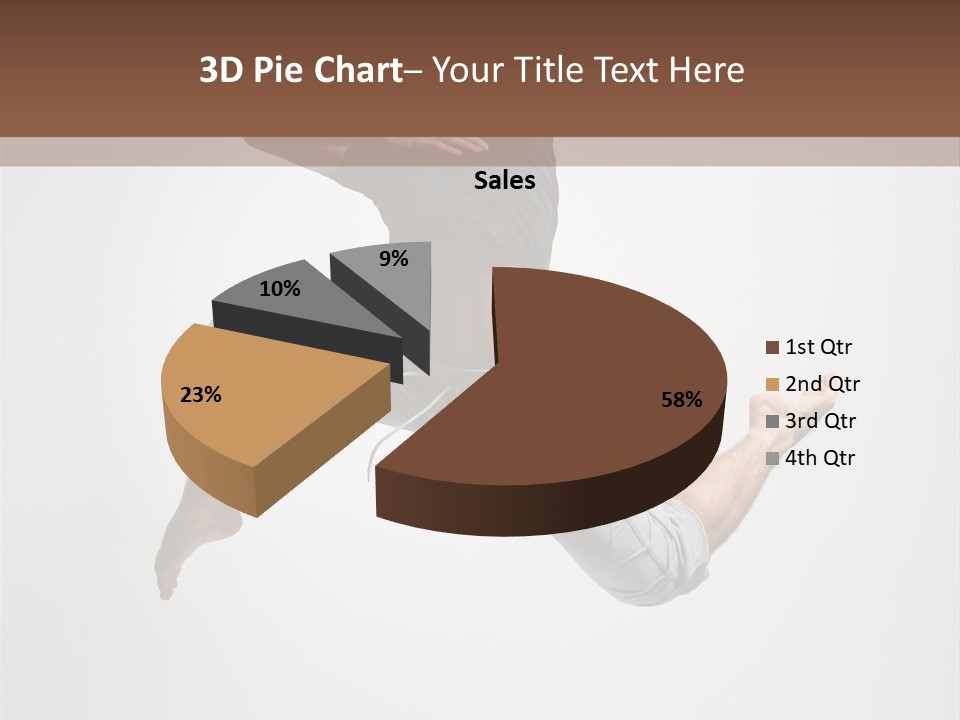 Leap Male Posing PowerPoint Template