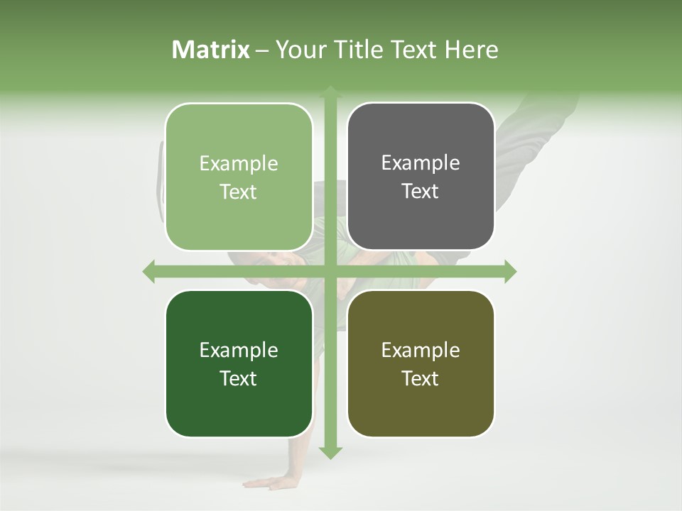 Gymnastic Pose Model PowerPoint Template