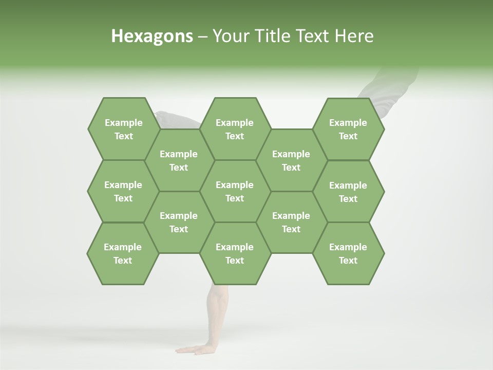 Gymnastic Pose Model PowerPoint Template