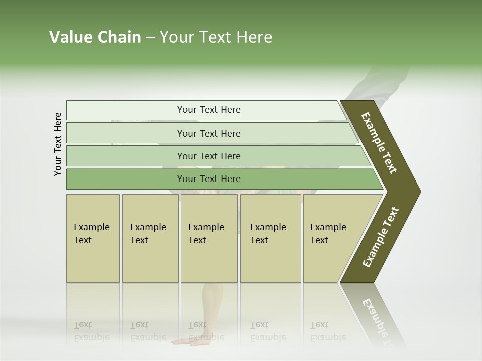 Gymnastic Pose Model PowerPoint Template
