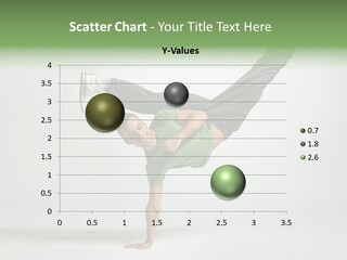 Gymnastic Pose Model PowerPoint Template