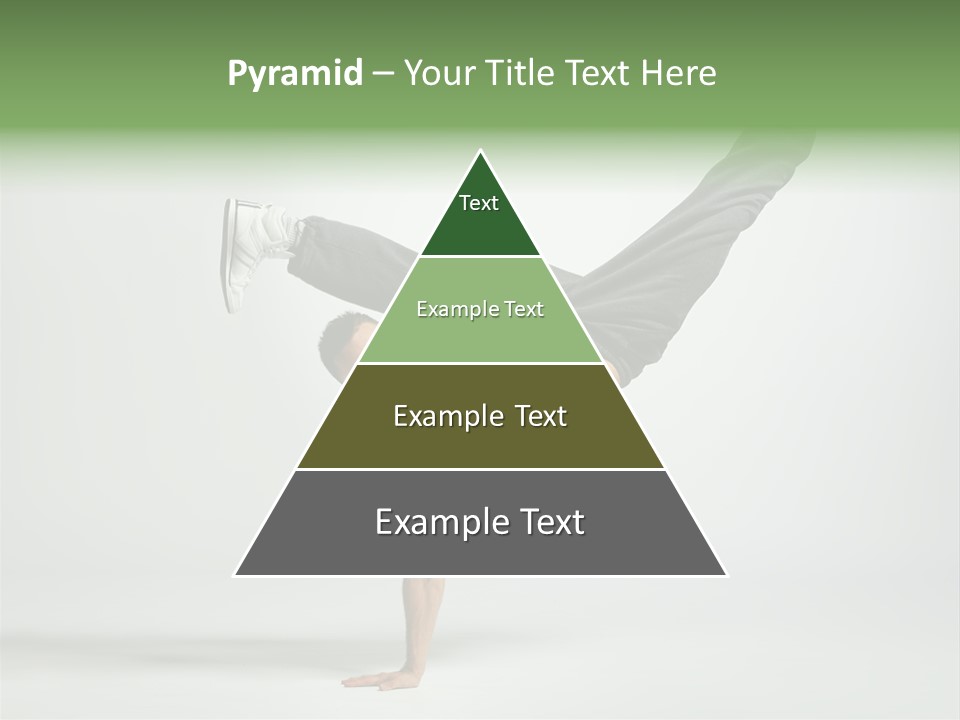 Gymnastic Pose Model PowerPoint Template